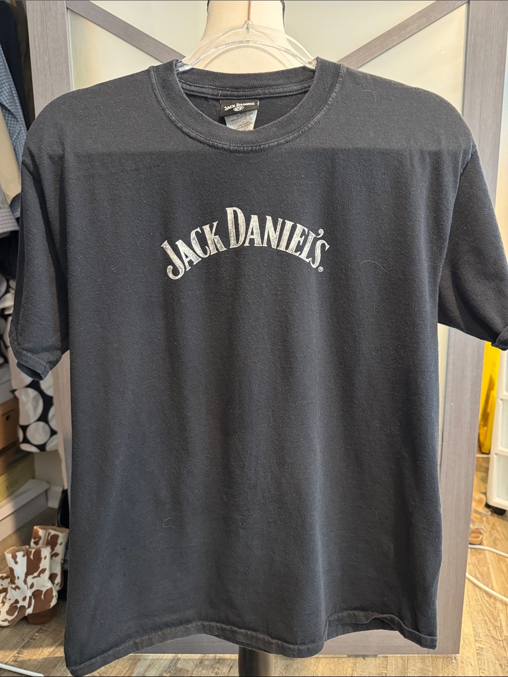 Jack Daniel’s Tennessee Whiskey T Shirt Large Old No 7 Barrel Graphic Black